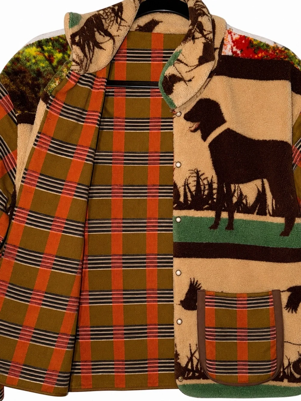 Handmade Vintage Blanket Jacket Size Medium - Picture 3 of 3